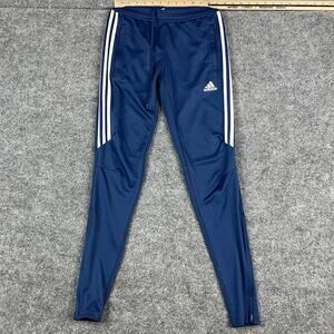 Adidas Soccer Pants Womens XS Blue 3-Stripes Slim Fit Athletic Joggers